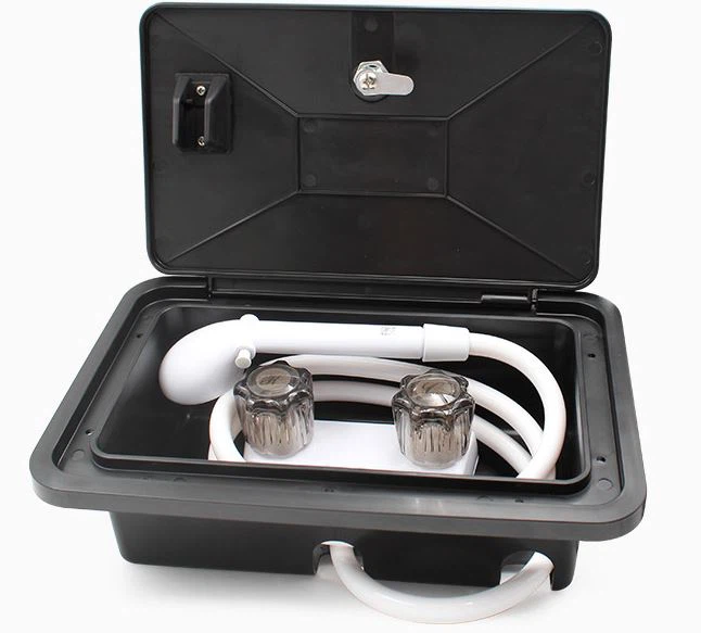 White RV Exterior Shower Head Shower Hose Kit